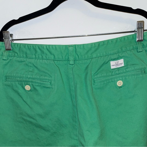 Vineyard Vines Classic Fit 9” Club Shorts Men’s Size 36 Green Cotton Flat Front - Picture 7 of 12